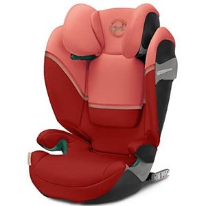 CYBEX Gold Solution S2 i-Fix autostoel voor auto met en zonder ISOFIX 100-150 cm, vanaf 3-12 jaar (15-50 kg), hibiscus rood