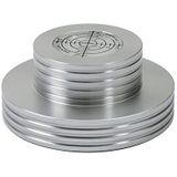 Dynavox Vinyl draaitafel stabilisator PST300 gewicht met aluminium libel voor platenspeler gewicht 300 g zilver