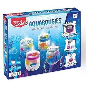 Joustra - Aquabougies Set – set voor het maken van kaarsen die was en gel combineren – gemaakt in Frankrijk – knutselen voor kinderen vanaf 8 jaar, J45051, meerkleurig
