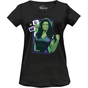 Marvel T-shirt pour femme, Noir, L