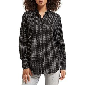 Scotch & Soda Casual T-shirt met volledige print damesblouse, Polka Evening Black 6728