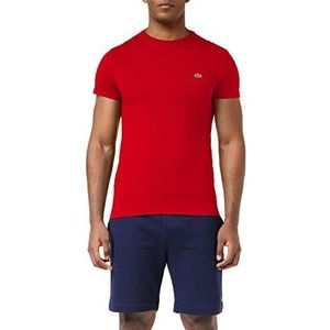 Lacoste Heren T-shirt Th6709, Rood
