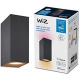 WiZ Up & Down wandlamp zwart - Gekleurd en Wit licht - GU10
