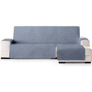 ECOMMERC3 Housse de canapé d'angle standard droite, ajustement polyvalent et facile à installer - Housse de canapé longue droite couleur bleue, idéale pour protection partielle et utilisation avec des