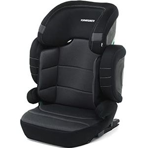 Foppapedretti Open i-size Dualfix autostoel voor kinderen met een hoogte van 100 tot 150 cm van 3 tot 12 jaar, carbon