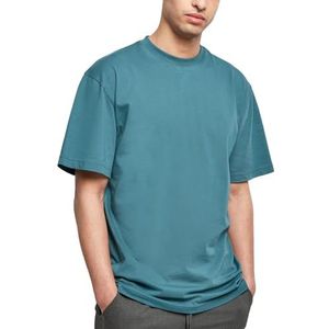 Urban Classics T-shirt met korte mouwen voor heren met afhangende schouders, 100% katoenen jersey, Blauwgroen, 5XL