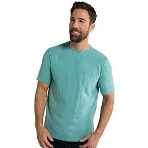 JP 1880 T-shirt, slub, kledingstuk Dyed, borstzak voor heren, Turkoois Groen