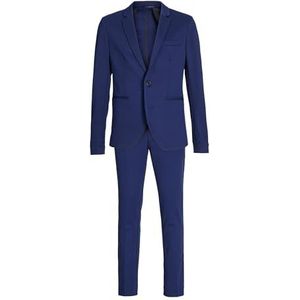 JACK&JONES JUNIOR Jjejaxon Noos Jnr Jersey jumpsuit voor jongens, middeleeuws blauw, 158, Middeleeuws blauw