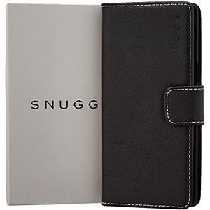 Snugg Legacy Range Beschermhoes voor Samsung Galaxy Note 8 [Kaartsleuf, Lederen Omslag met Portemonnee, Executive Design [Levenslange garantie] Zwart