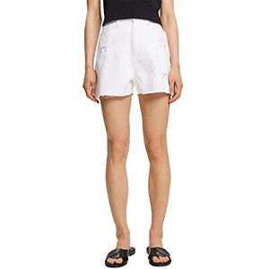 edc by Esprit Dames Jeans Shorts, 052CC1C305, 100/wit, 34, 100/wit