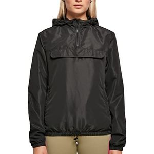 Urban Classics Dames Recyled Basic Pullover Over Jacket Jacket, zwart.