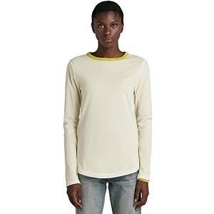 G-STAR RAW Tweeter Slim Ls Omkeerbare T-shirt, meerkleurig (Dark Hivis/Papyrus Color Block 4107-d209), M, meerkleurig (Dark Hivis/Papyrus Color Block 4107-d209)