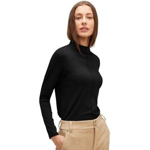 Street One T-shirt met lange mouwen voor dames, zwart.