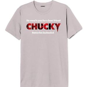 Chucky Uxchuckts003 T-shirt voor heren (1 stuk), Roze