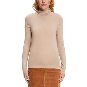 ESPRIT 083ee1k307 T-shirt voor dames, 260/Light Taupe