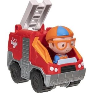 EPHIIONIY Blippi BLP0002 Mini-voertuig, 1 stuk, model vuilniswagen, brandweerwagen, mobiel, monstertruck