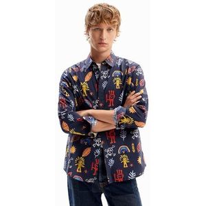 Desigual Cam_ralph T-shirt heren, Blauw