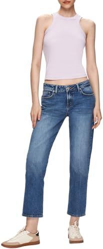 LTB Jeans Fallon 300 - Coupe droite mi-haute basique - 5 poches - Bleu délavé moyen - En coton mélangé - Taille W33L34, bleu, 33W / 34L