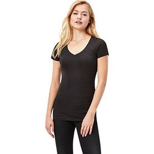 G-STAR RAW Dames Shirt Base v t wmn cap sl, zwart (black 3310-990), L