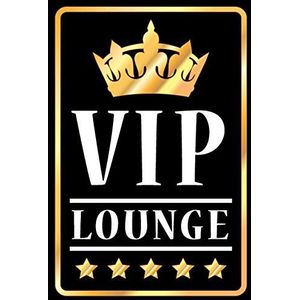 Schatzmix VIP Lounge Bar wandbord, metaal, 20 x 30 cm, meerkleurig