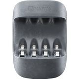 VARTA Eco oplader (geschikt voor 4 AA/AAA batterijen) – 50% bio-kunststof behuizing – kan afzonderlijk worden opgeladen