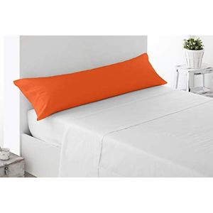 Miracle Home. Kussensloop van 100% geborstelde microvezel, aan beide zijden open, anti-peeling, 150 x 45 cm, bed 135 cm, oranje