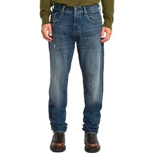 G-STAR RAW Morry FWD 3D Regular Tapered Jean Bleu (Antique Faded Blue Heron Restored D26141-d776-g757) 35 W x 32L pour homme, Bleu (Antique Faded Blue Heron Restored D26141-d776-g757), 35W / 32L