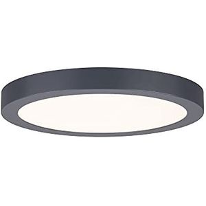 Paulmann 70986 Abia led-paneel 300 mm warm wit rond incl. 1 x 22 W donkergrijs mat plafondverlichting kunststof 2700 K