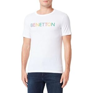 United Colors of Benetton T-shirt met korte mouwen voor heren, Wit 930