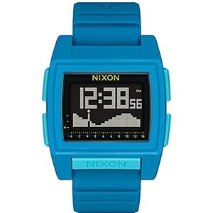 Nixon Digitale herenhorloge met siliconen armband, A13071543-00, blauw, Blauw, Riem