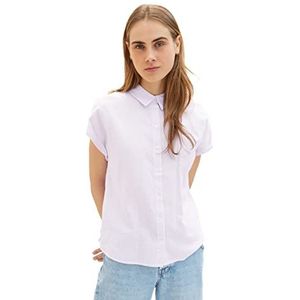 Tom Tailor Denim Damesblouse 31397 - Small Lilac White Stripe, L, 31397 - Small Lilac White Stripe