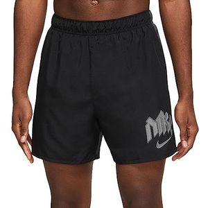 Nike Men's Shorts M Nk Df Rn Dvn Chlngr 5Bf Shrt, Black/Anthracite/Reflective Silv, DX0837-010, XL