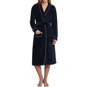 Schiesser Badjas voor dames, nachtblauw (804)