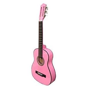 Rocio C16RO C16 klassieke gitaar 3/4 maat leerlingofficier 90 cm roze