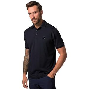 JP 1880 Piquee 1/2 Funktion, Druckknöpfe Poloshirts voor heren, Navy Blauw