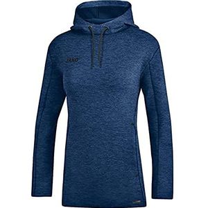 JAKO Premium Basics dames hoodie, Marine gemêleerd
