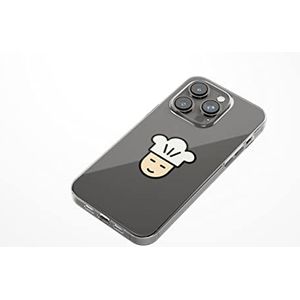 Bonateks, Étui de protection imprimé numériquement compatible avec iPhone 14 Pro, coque de protection anti-chocs, en silicone, flexible, transparent