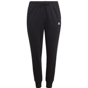 Adidas Essentials 3-Stripes French Terry Cuffed Joggers (Plus Size) Joggingbroek voor dames en volwassenen
