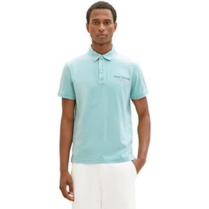 TOM TAILOR 1036414 Poloshirt op de rug voor heren (1 stuk), 31046 - Blue Tibetaanse steen