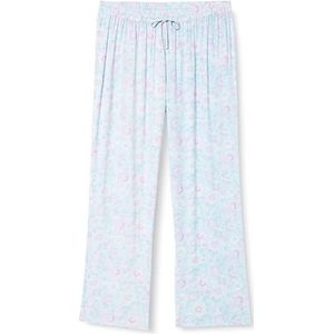CARNEA Pantalon en tissu pour femme 10226552-CA04, turquoise multicolore, XXL, Turquoise multicolore, XXL