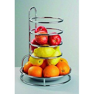 APS ""Fruit sideboard"", afneembaar roestvrij stalen dienblad, 27,5 x 28 cm, hoogte 37,5 cm, hoogglans gepolijst