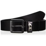 Diesel D Logo B-dave II riem, uniseks tas, zwart.