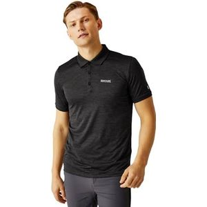 Regatta Remex II Technique sportpoloshirt, licht, ademend en sneldrogend, heren t-shirts, polo's, jassen, zwart.