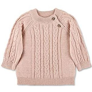 Sterntaler GOTS Strick-Pullover Zopf Sweater, Rose, 68 cm Bébé garçon