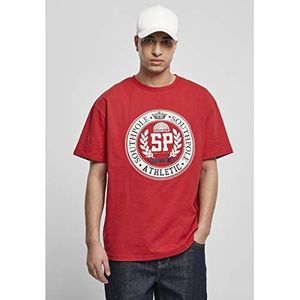 Southpole College T-shirt voor heren, donkerrood