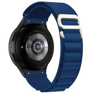 LKQASD Boucle alpine en nylon compatible avec Galaxy Watch 6-5 Pro-4 44 mm 40 mm 45 mm bracelet sport G-hook bracelet Watch4-6 Classic 43 mm 47 mm (Color : Royal blue 14, Size : Galaxy 5 44mm)