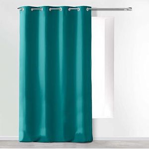 douceur d'Intérieur Gordijn met ogen (140 x 260 cm), Absolu Blauw, Microvezel