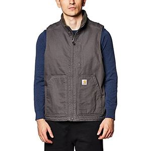 Carhartt Gewatteerd vest met opstaande kraag, werkkleding, nuttig voor heren, grind