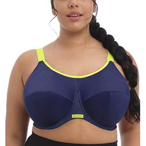 Elomi Plus Size Energise Underwire sportbeha voor dames (1 stuk), Navy Blauw