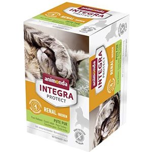 animonda Integra Protect nierkatten, nat voer voor nierfalen, pure kalkoen, 6 x 100 g